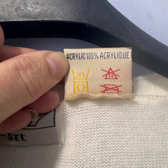 KS. Sport by knit‎ set off  white size large cardigan - Picture 4 of 4